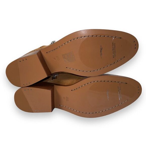 3.1 Phillip Lim Alexa Zip Suede Ankle Boots Beige SHH8-T607CFU Women's 9/39 - Picture 8 of 11